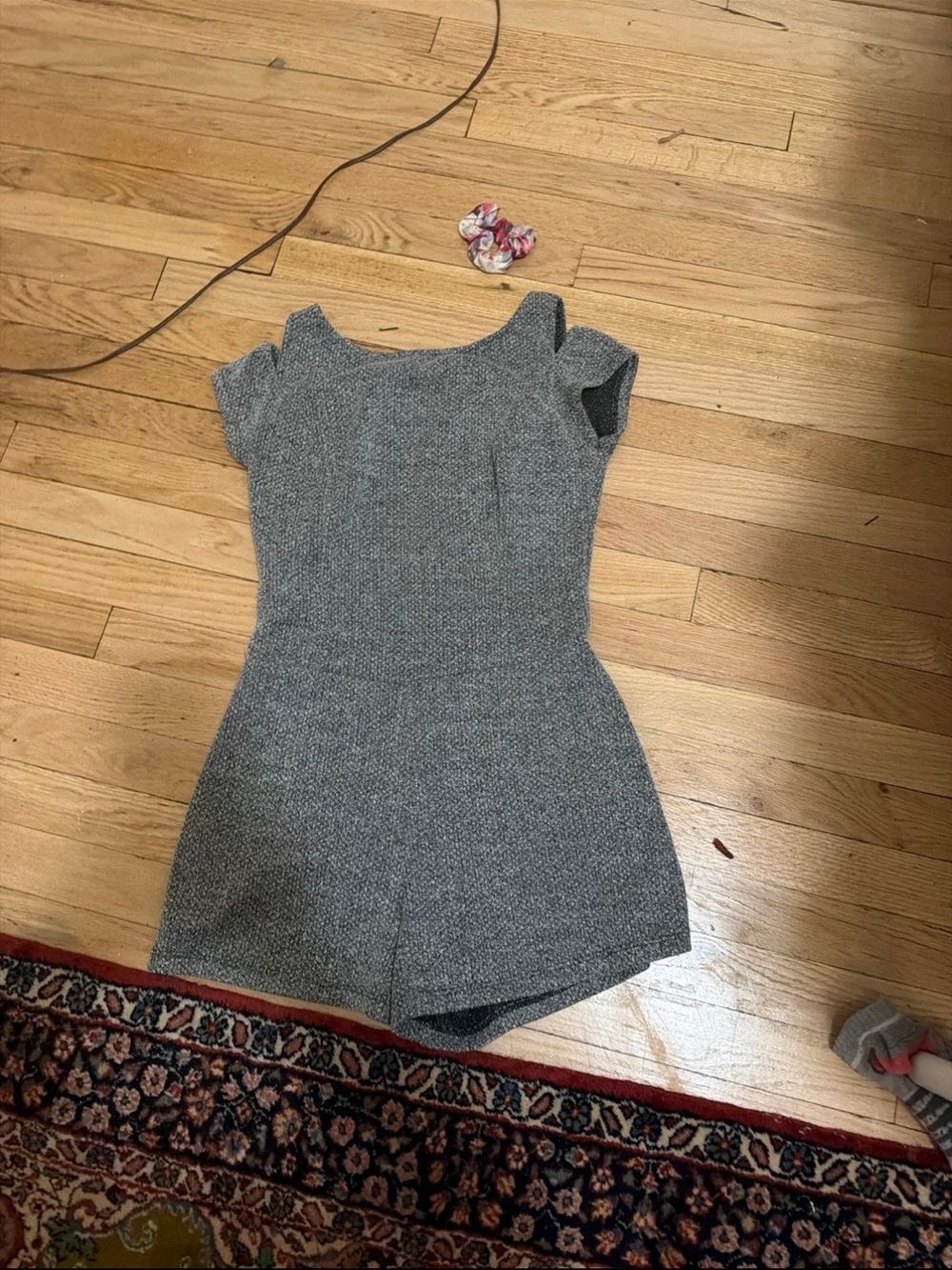 Grey shorts romper